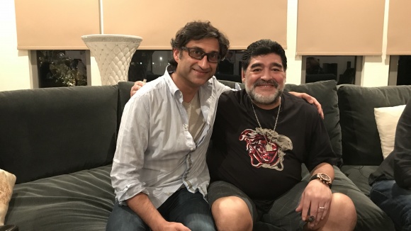Diego Maradona und Asif Kapadia © DCM