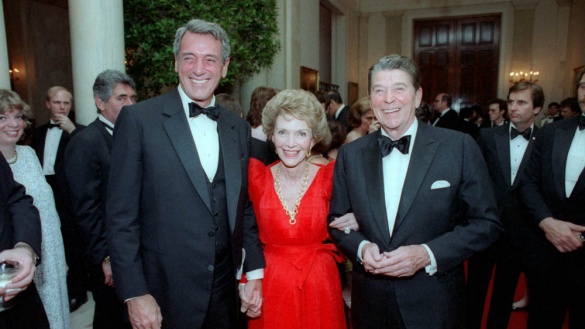 Die Reagans mit Rock Hudson. Foto: White House photo office