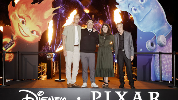»Elemental«-Premiere in Cannes 2023. (v.l.n.r.) Pete Docter, Peter Sohn, Denise Ream und Jim Morris. © Getty Images for Disney/John Phillips
