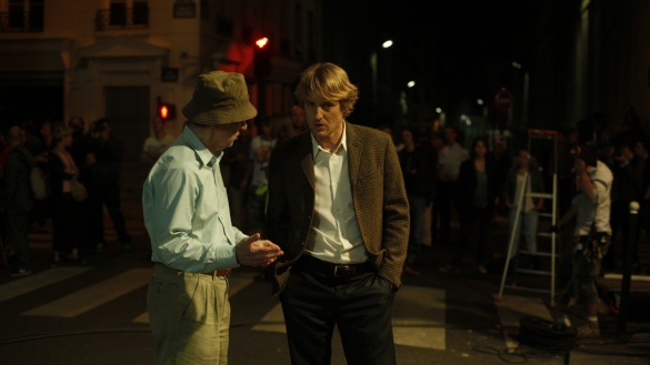 Woody Allen und Owen Wilson am Set von »Midnight in Paris« (2011). © Concorde Filmverleih
